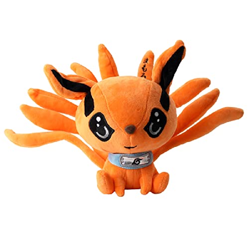 Phoenixreal Nine Tailed Fox Plush Animal Anime Naruto Cute Nine Lama Nine Tailed Fox Plush Doll Model Doll Children's Toy Gift Stuffed Animal Fox