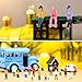 Namalu 50 Pcs Mini Figurines 1: 100 Scale 0.79 Inch Sitting and Standing Plastic Miniature Assorted Poses Architectural Painted Tiny People Model for Model Trains and Miniature Scenes