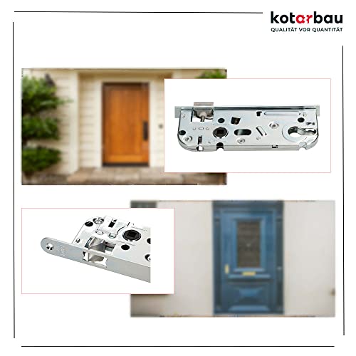 KOTARBAU Einsteckschloss 90/40 mm für Profilzylinder Universal PZ Türschloss Torschloss Zimmertürschloss Innenraumtürschloss Haustürschloss Schloss