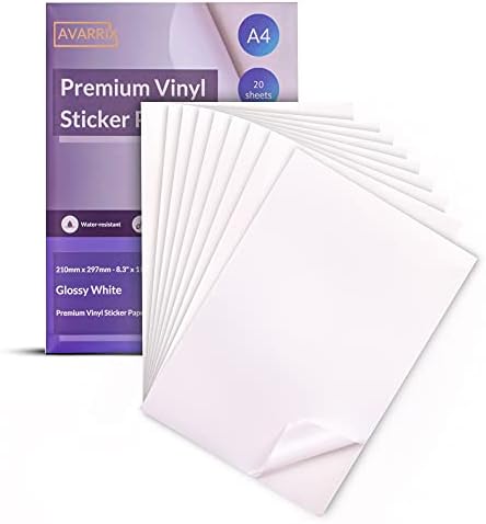 FANTAC Matte Printable Sticker Paper - 100 Sheets, 8.5"x11", For Inkjet/Laser Printers & Cutting Machines