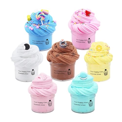 Modelliermasse Sensorisches Kinder DIY Bastelset Kreativitätsfördernd Lernspielzeug Formbare Masse Pädagogisches Spiel 9Stücke (Blue, 4.7cm)