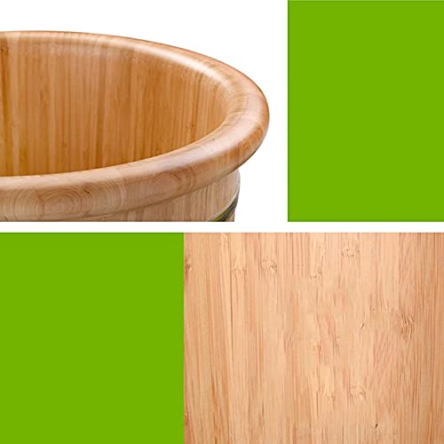 Tina de masaje para pies de madera con tapa y masajeador miniatura 4