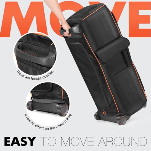 Speaker Stofkap Beschermhoes voor JBL PartyBox Ultimate Draagbare Speaker, Multifunctionele Opbergtas met Zakken voor Microfoon en Kabels - Afbeelding 3