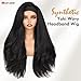 WIGNEE Yaki Curly Headband Wig Synthetic Layered Kinky Straight Half Wig Wear and Go Glueless Headband Wigs For Black Women