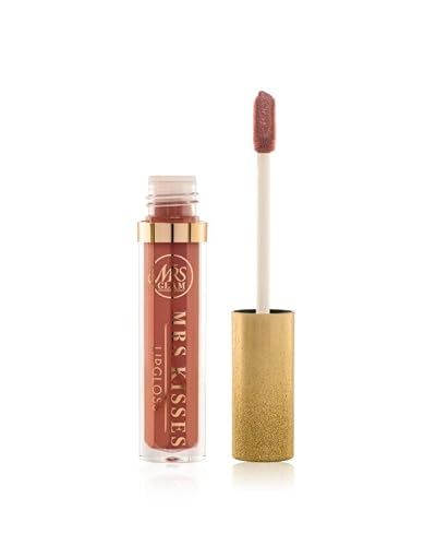 Image of BPerfect x Mrs Glam – Mrs Kisses Lip Gloss – Shade: 05 Night In Ibiza – A warm nude gloss with high sparkle shine – 3.5ml