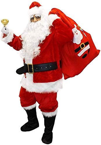 I LOVE FANCY DRESS LTD Déguisement pour Adulte avec ce Costume de Père Noël de en 12 pièces. Idéal pour Les fêtes de Fin d'année (XXXXL)