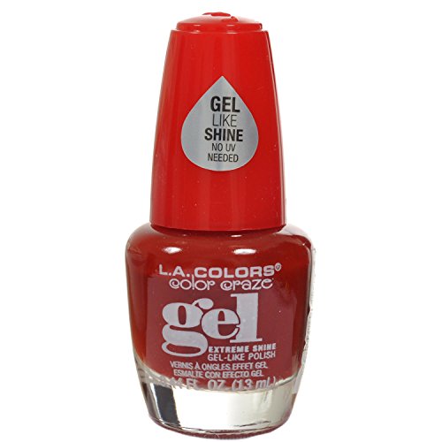 L.A. Colors Extreme Shine Gel Nail Polish CNP707 Fierce 1 pcs