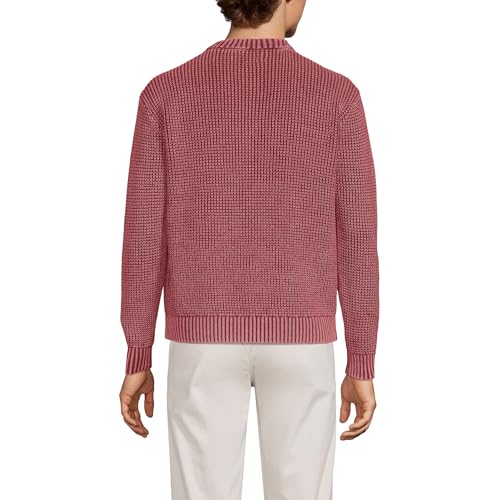 Lands' End Men's Long Sleeve Garment Dyed Sweater2