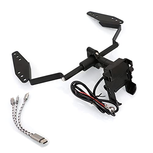 Supporto per navigatore per moto Staffa della piastra del telefono cellulare staffa di navigazione moto per Suzuki per V-Strom DL 650 DL650XT 2017-2019A set 1