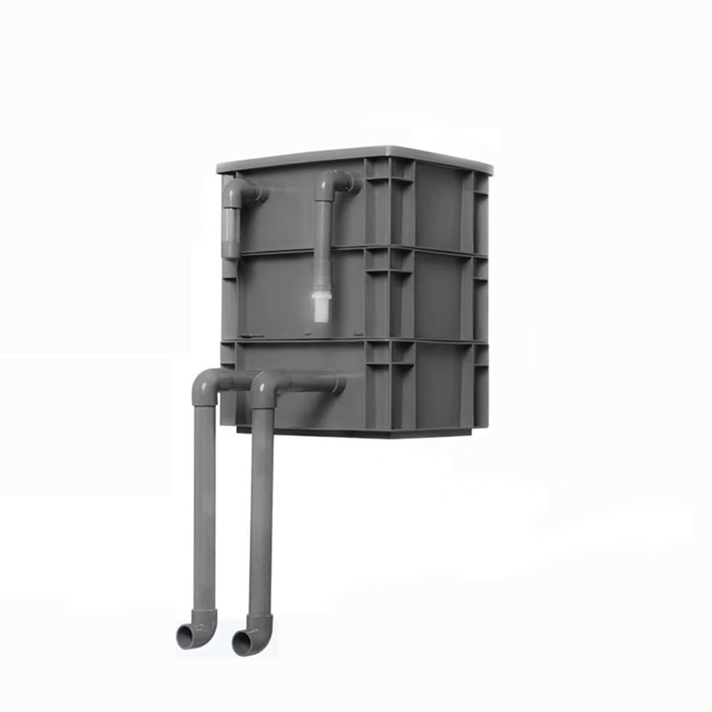 YNIYUJKL Filter Box,Aquarium Filter, Silent Water Circulation Filter Box For Fish Tanks And Ponds, External Filter System For Effective Water Filtration,Grey-30x20x35cm