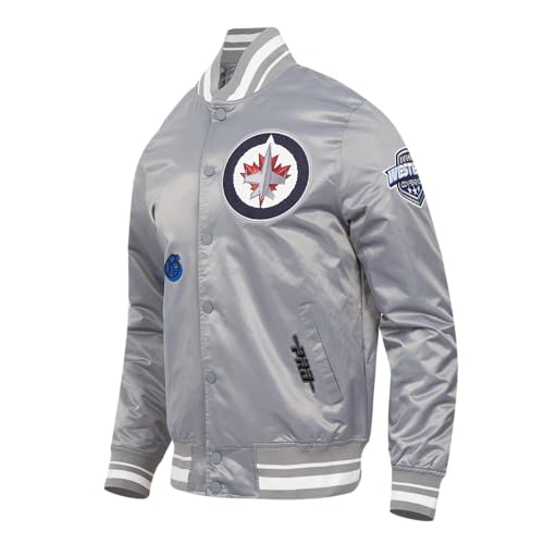 Image of Pro Standard Mens NHL Old English Satin Jacket