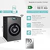 Samsung Lavasciuga Bespoke AI Laundry Combo WD18DB8995BZT2, 18+11 kg, Wifi, Pompa di Calore, Super Speed, Display AI home, AI Wash & Dry, Carica Frontale, 68.6l x 11h x 87.5p cm