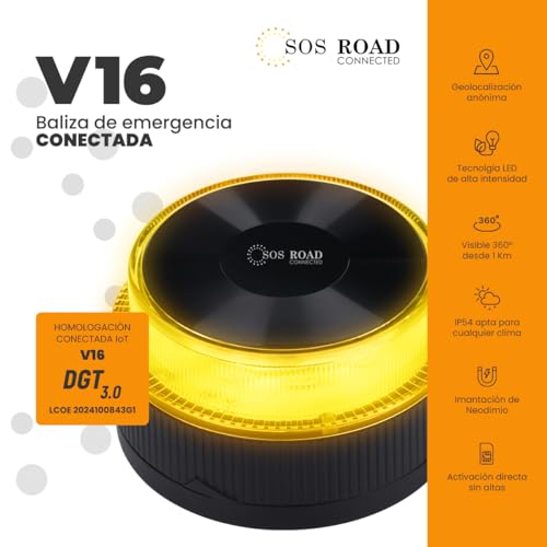 SOS ROAD Baliza V16 Geolocalizada Homologada