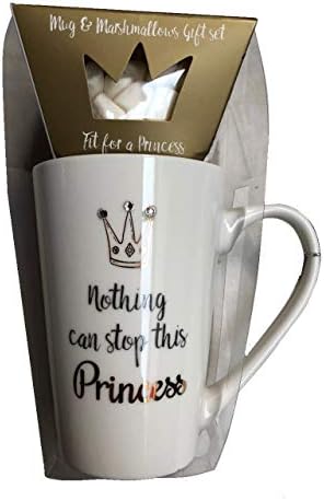 Princess Mug and Marshmallow Gift Set (Gold - Nothing Can Stop This Princess)