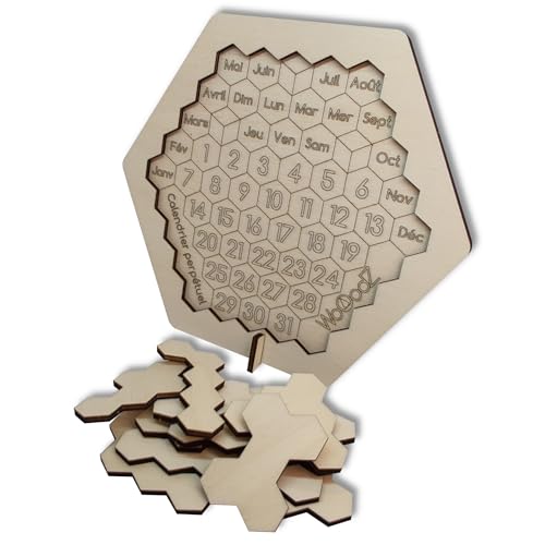 Puzzle Casse-tête Calendrier Perpétuel en Bois fabriqué en France