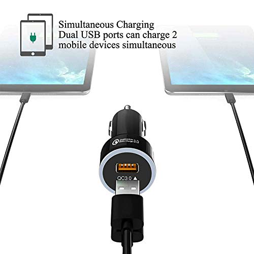 Caricabatteria da Auto, Caricabatterie Carica Rapida - Caricabatterie Telefono Auto -2USB - caricabatteria per Auto Veloce