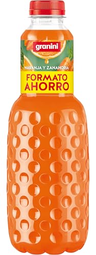 Bebida refrescante de Naranja, zanahoria y uva a partir de zumo de fruta concentrado Sin azúcares añadidos 1,5L Granini Inmune Support