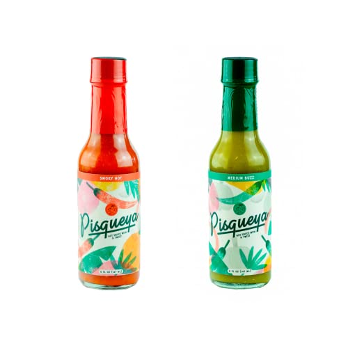 PISQUEYA Gourmet Hot Sauce with Scotch Bonnet & Jalapeño Peppers