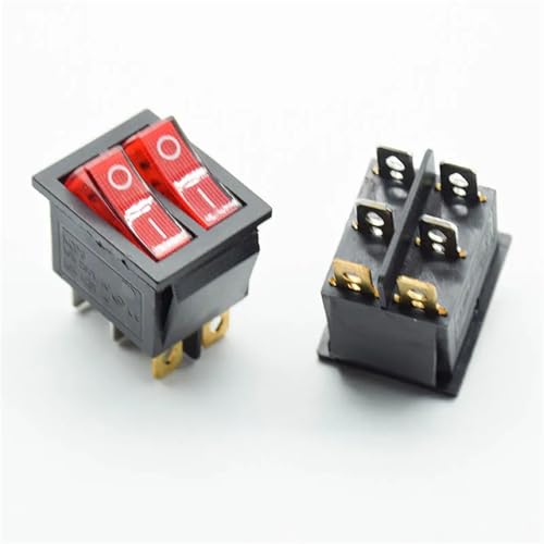 Interruptor KCD8 6PIN para reparar electrodomésticos con fallos de encendido y apagado bipolar 3