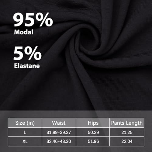 Image of Mens Pajama Shorts, Mens Sleep Shorts Lounge Soft Comfy Pj Bottom Sleeping Pants Breathable Summer Modal Sleepwear(2 Packs)