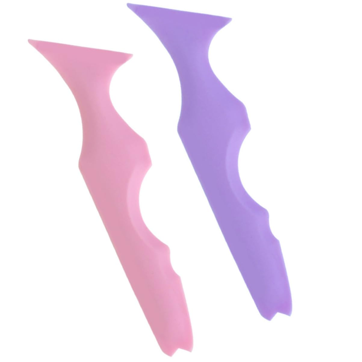 FRCOLOR 8pezzi Stencil Per Sopracciglia in Silicone Strumento Makeup Per Eyeliner e Mascara Accessori Per Facile Usare Per Principianti e Professionisti Colori Rosa