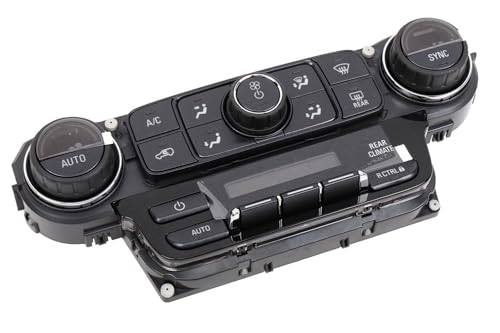 Image of GM Genuine Parts 15-74879 (84258727) Black Carbon Heating and Air Conditioning Control Panel Assembly