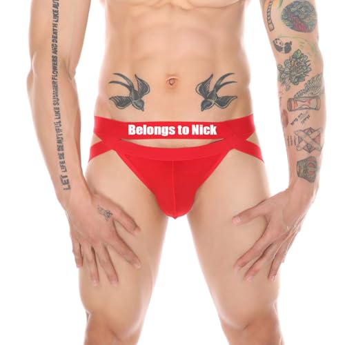 Personalized Jockstrap for Men Mens Thong Athletic Supporters Jock Strap Male Underwear Club Party Supplies