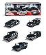 Majorette - Black Edition - (5er Set) - Auto-Geschenk-Set, 5 schwarze Spielzeugautos (7,5 cm) mit Freilauf, Modellautos für Kinder ab 3 Jahren