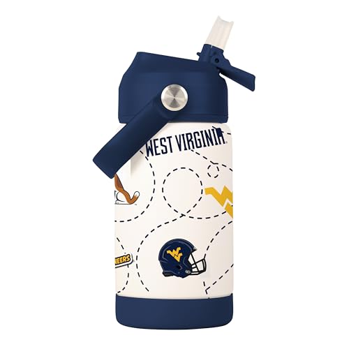 Image of Logo Brands NCAA Mascot Stainless-Steel Kids Bottle -Soft Silicone Mouthpiece, Easy To Carry, Kid-Friendly Design- Great For School & On-The-Go