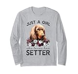 Photo Gallery maglietta irlandese just a girl who loves her setter dog maglia a manica Photo Gallery maglietta irlandese just a girl who loves her setter dog maglia a manica