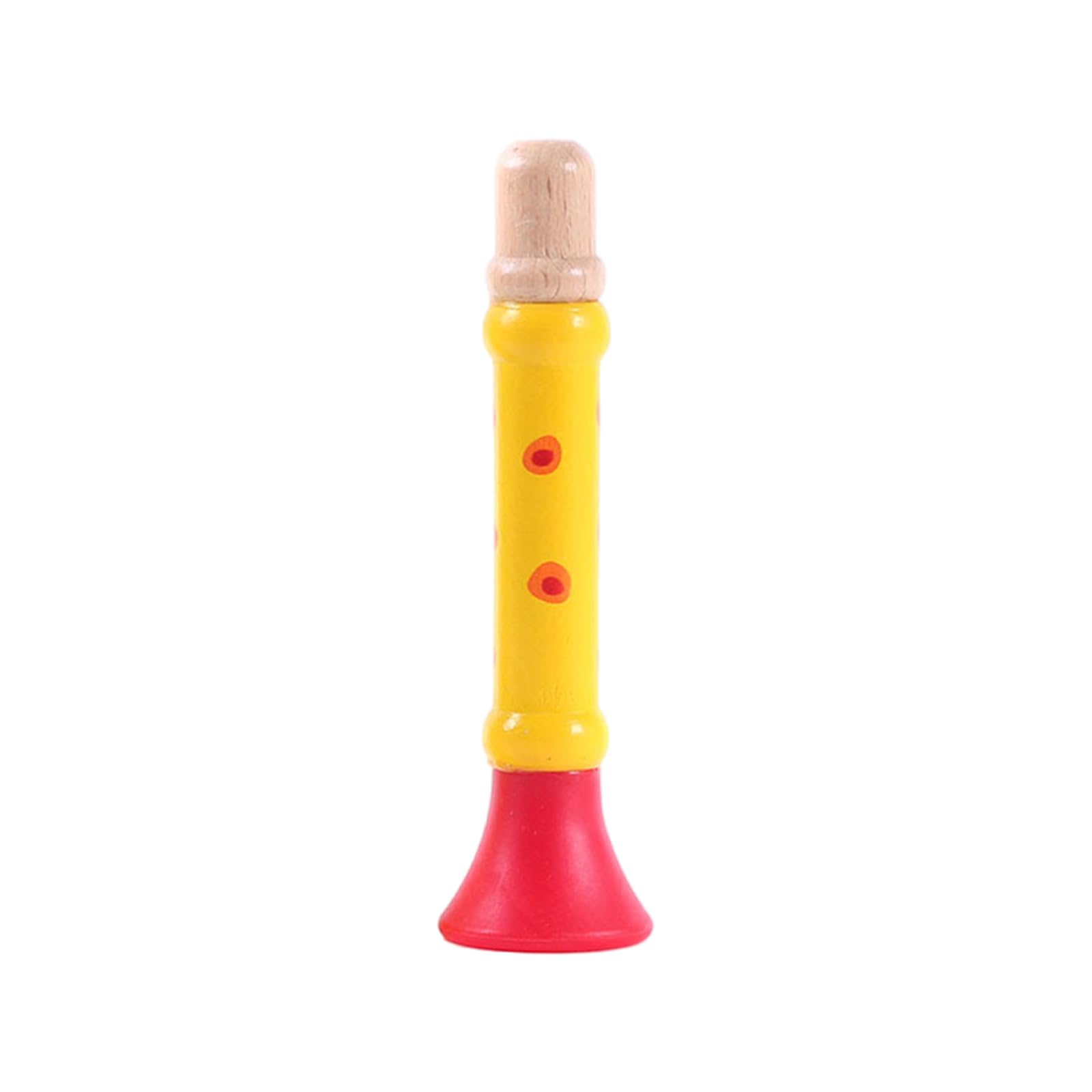 Pffiocix Wooden Trumpet Toy Early Learning Instrument