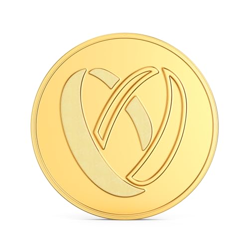 Image of Joyalukkas 22K (916) Purity Gold Coin | Yellow Color | Round Shape | Lakshmi And Ganapathi Design.