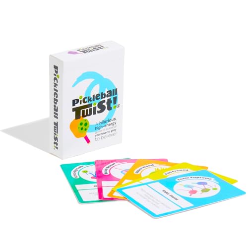 Pickleball Twist Card Game: A Hilarious High-Energy On-Court Challenge - The Ultimate Fun Gift for Pickleball Players of All Levels