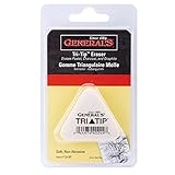 General White Tri-Tip Triangle Eraser
