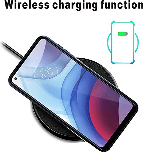 Coque Moto G Power 2021 anti rayures protection gel bleu 6,6 - 7