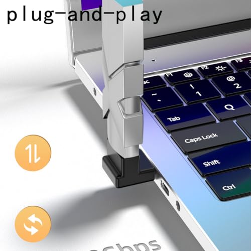 4 Pack adaptador USB 3.0 ángulo de 90 grados macho a hembra miniatura 5