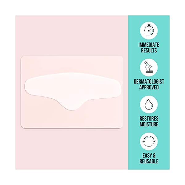 SiO Beauty BrowLift Forehead Anti-Wrinkle Patch - Rapid Overnight Reusable Silicone Patch to Reduce Furrows, Expression Lines, and Creases