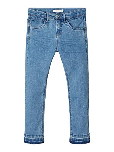 Name It Nkfrose Dnmterete 2315 HW Ancl Pant Noos Jeans, Denim Blu Medio, 134 Bambina