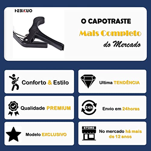 Capotraste Braçadeira Pestana Guitarra Violão Aço E Nylon