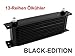 1031058 BLACK EDITION Ölkühler 13 Reihen Öl-Kühler Alu Kühlung Oil Cooler 330 x 100mm