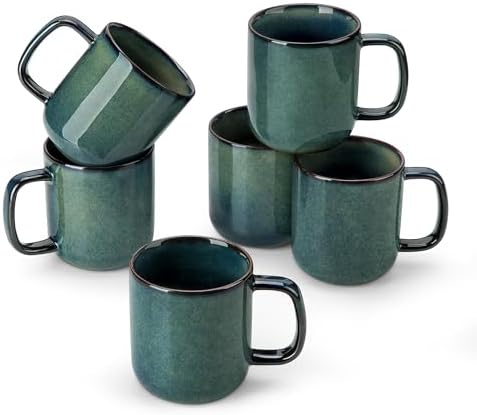 vancasso Starry Coffee Mugs Set of 6, 12oz/360ml Stoneware Coffee...