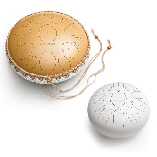 Pro (Sandstone) + Plus (White) | 432 Hz Steel Tongue Drums miniatura 1