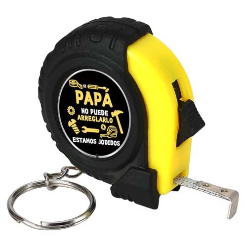 Huaceary Presente pai Natal presentes para pais porta-chaves presentes do pai futuro pai aniversário que dá aos pais ideias de presente pai dia dos namorados dia dos pais porta-chaves fita métrica