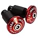 CICMOD Universal Motorcycle Street Bike 7/8" Handlebar Grips Bar End Plugs (Red) for Kawasaki Suzuki Yamaha Ducati Triuph