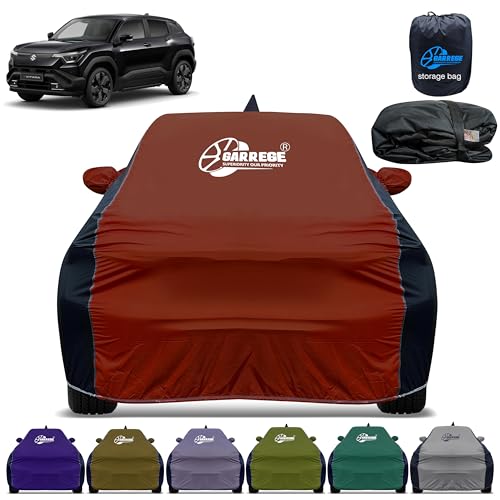 Image of Car Cover for Maruti E Vitara All-Weather & Scratch Protection with Mirror & Antenna Pockets | Washable Fabric | Custom Fit | Premium Multicolor | We Send Any One Color from Showing Image