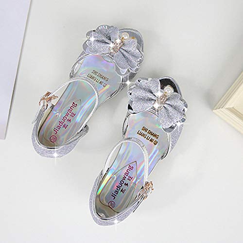 Girls Sparkle Mary Jane Shoes Little Big Kid Girls Wedding Party Princess Low Heels Shoes Sequin Shoes Sandals3