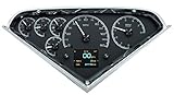 Dakota Digital 55-59 Chevy Pickup Customizable Gauge Kit BlackAlloy HDX-55C-PU-K
