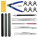 ZITFRI 18 Pcs Outils de Maquette Modelisme Accessoire pour Gundam Modeleur Bandai Passionné - Outillage Modelisme pour DIY Fixation Réparation Modèle de Voiture et Avion