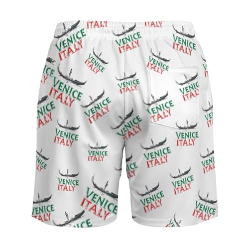 Venice Italy Mens Swim Trunks Swimming Board Shorts with Compression Liner Summer Beach Bottom4