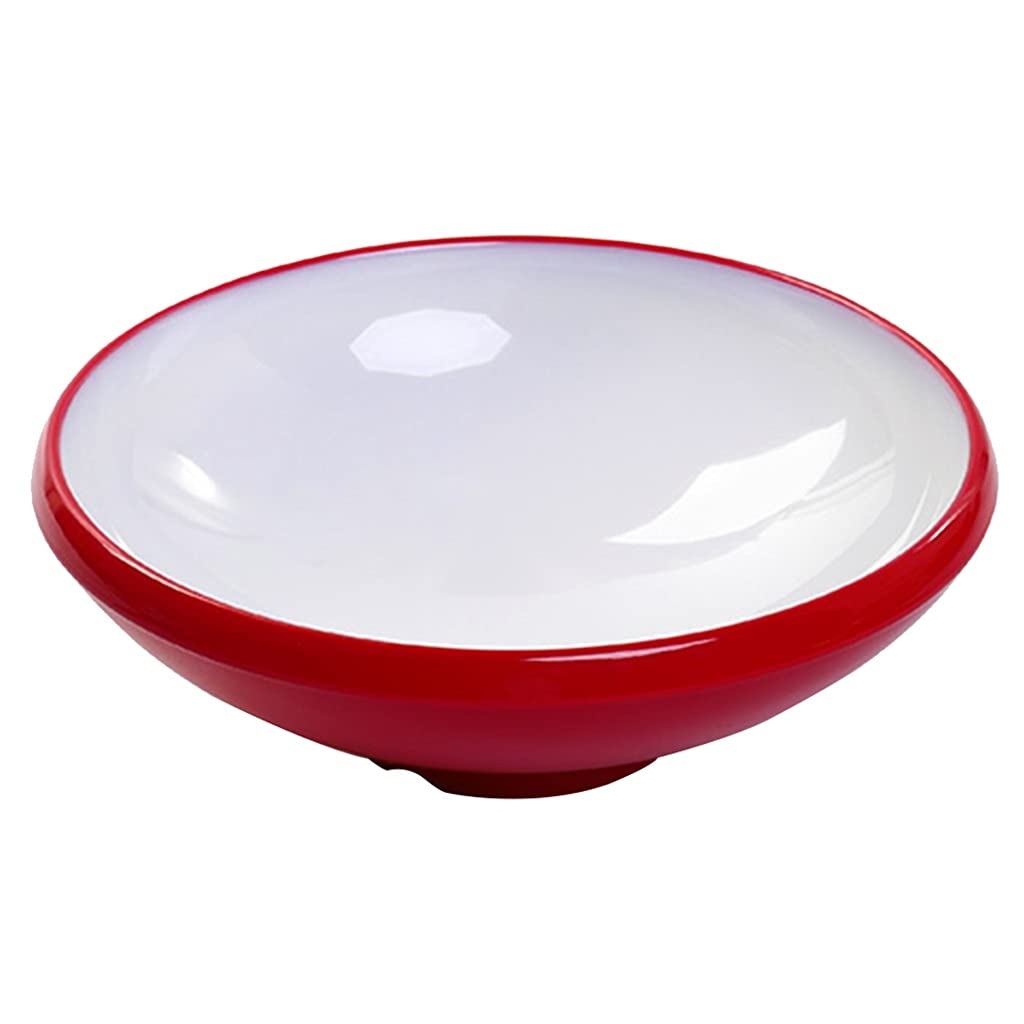 Amazon｜鉢・ボウル 広口丼食器用大椀樹脂磁器赤白2色麺丼大落下に強く